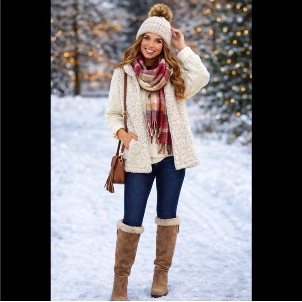 MAURICES Grey Soft Sherpa Vest